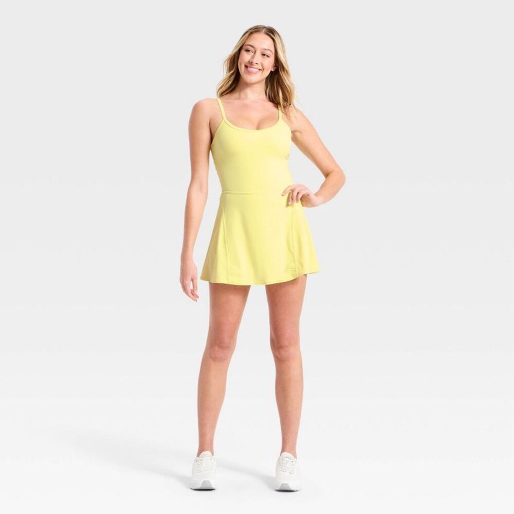 Women's Cinch Back Active Dress - JoyLab Yellow XXL
